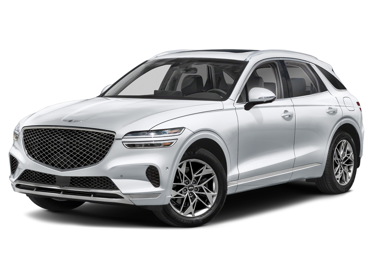 2025 Genesis GV70 2.5T in Uyuni White — front three-quarter view