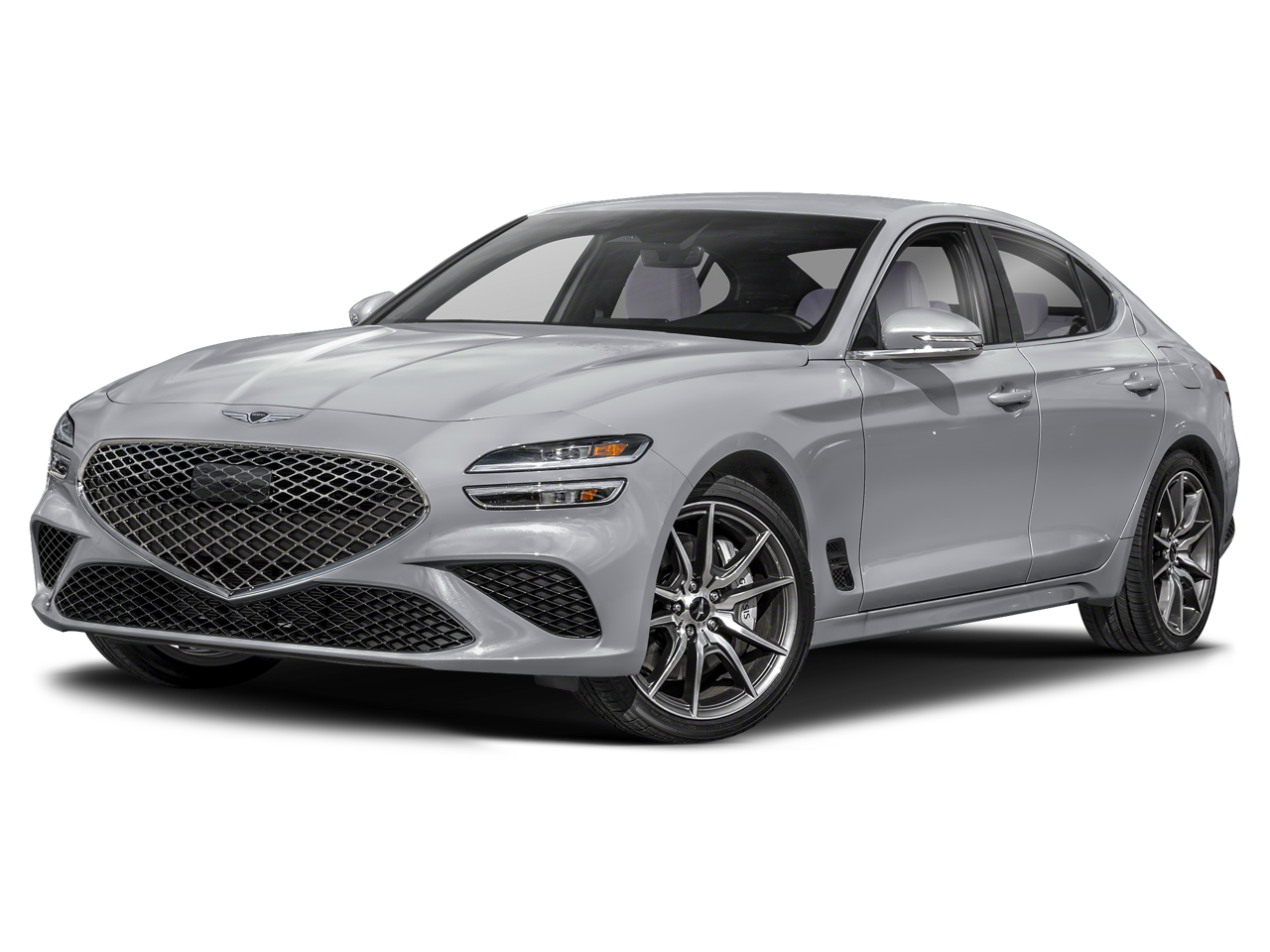 2026 Genesis G70 2.5T Prestige in Savile Silver — front three-quarter view