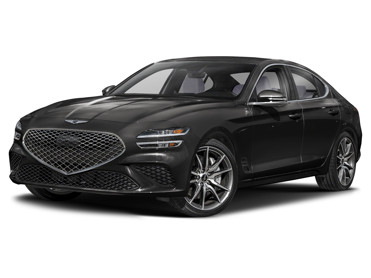 2026 Genesis G70 2.5T Prestige in Vik Black — front three-quarter view