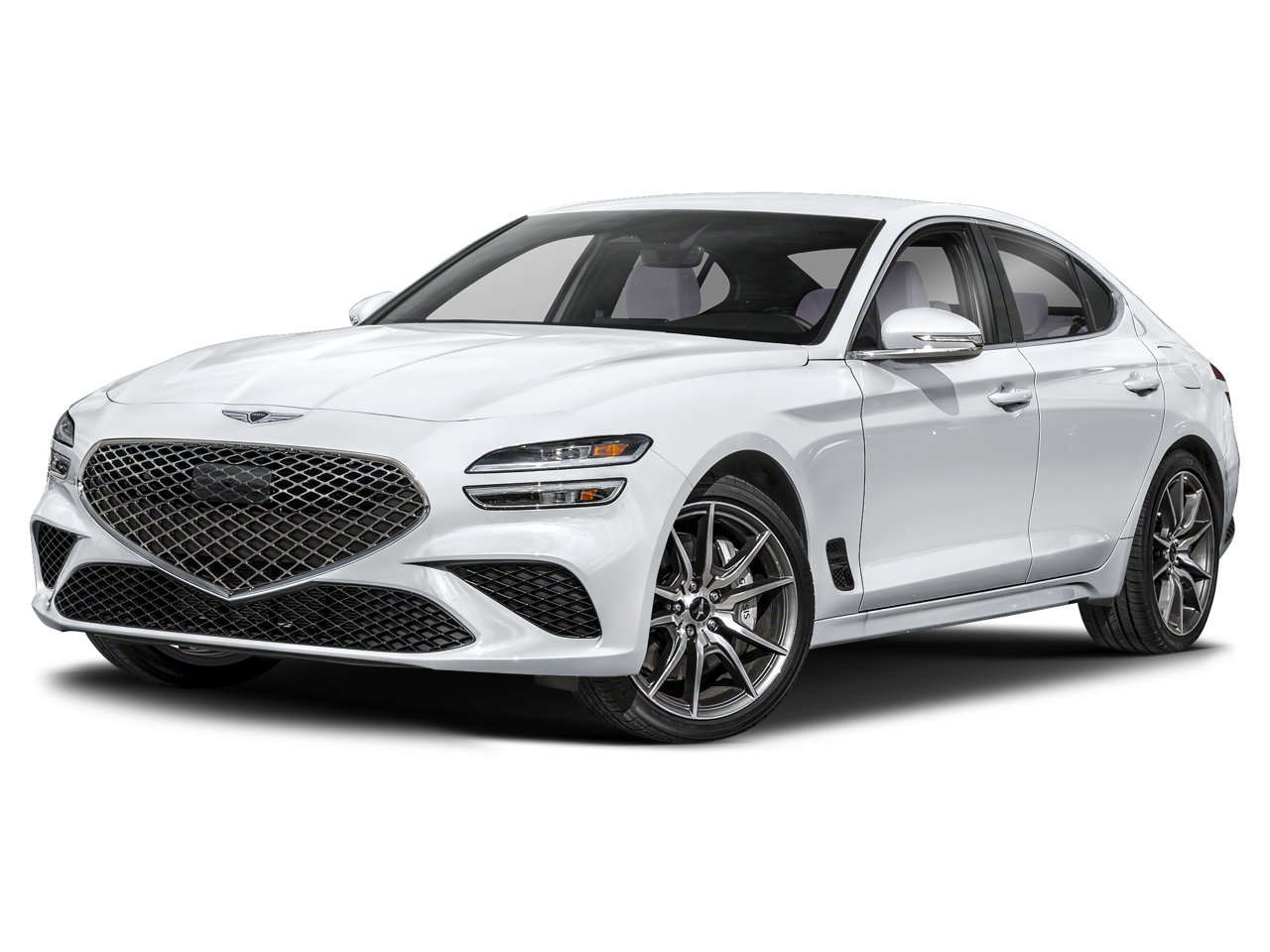 2026 Genesis G70 2.5T Prestige in Uyuni White — front three-quarter view