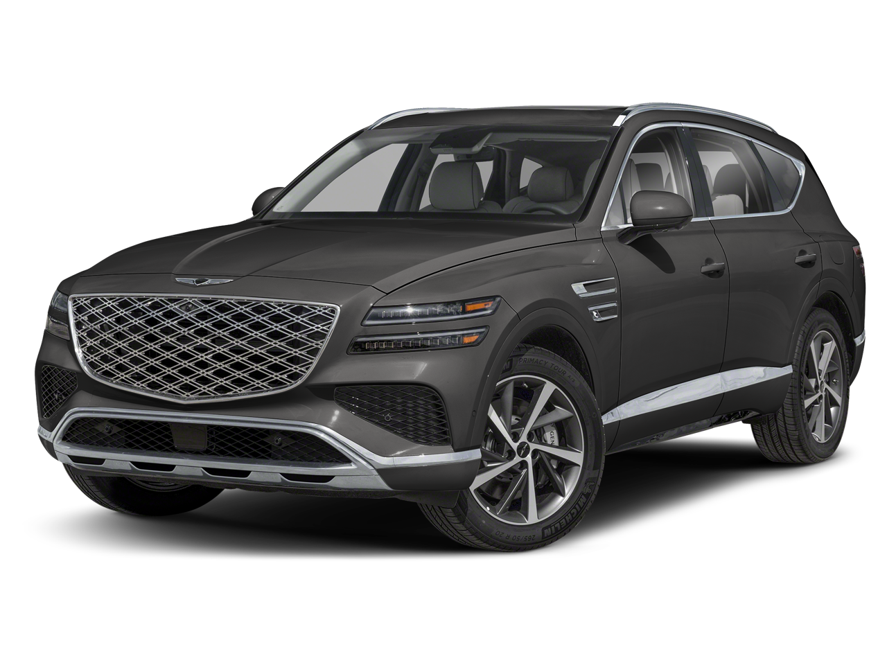 2026 Genesis GV80 3.5T Prestige in Vik Black — front three-quarter view
