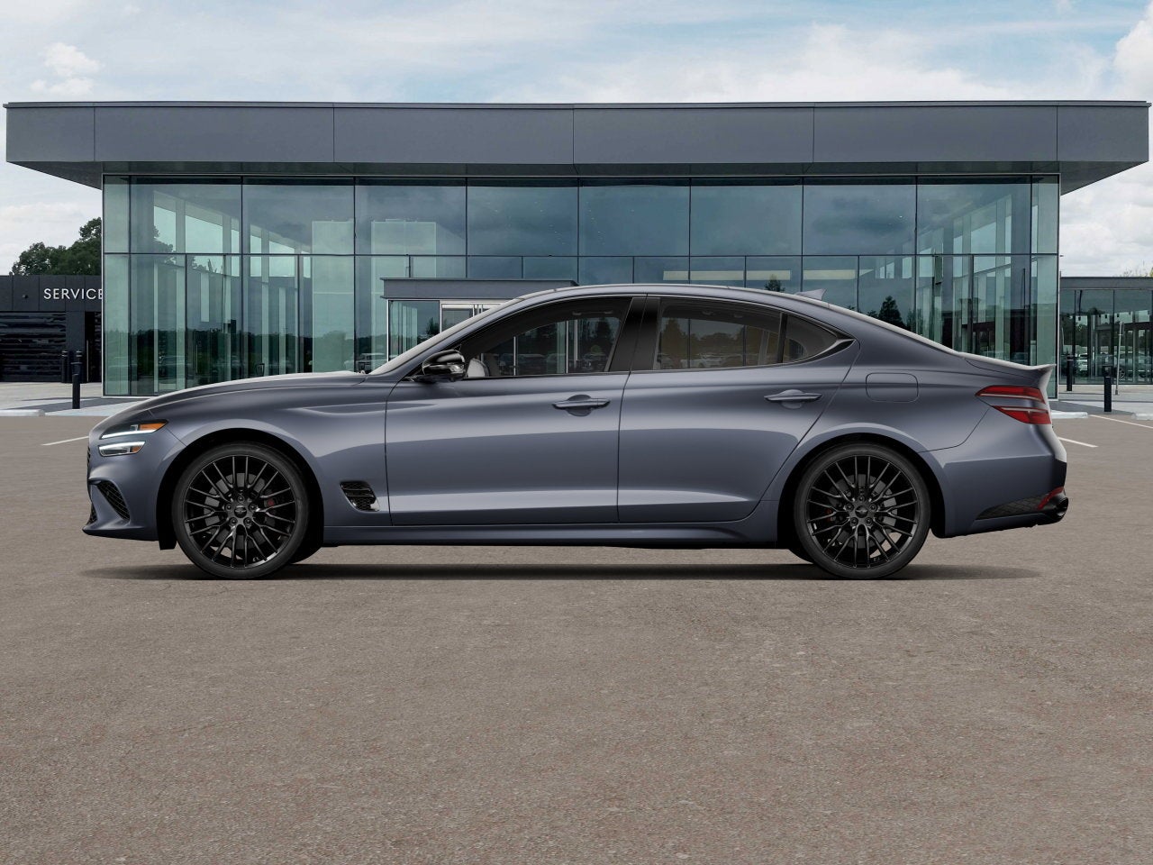2026 Genesis G70 — rear three-quarter view