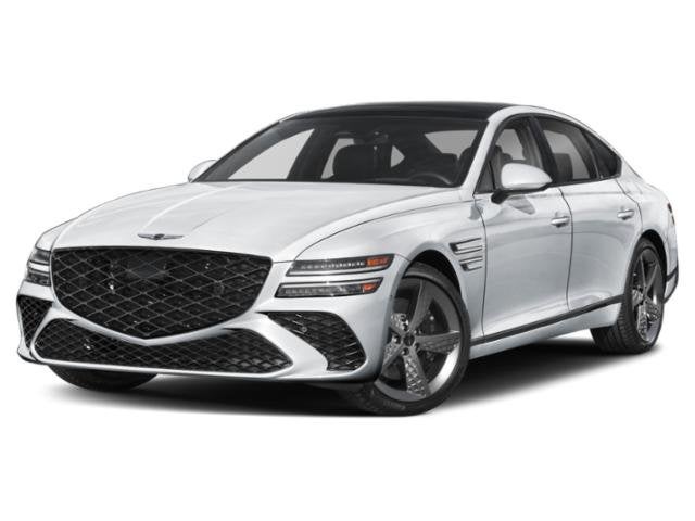 2027 Genesis G80 2.5T Sport Prestige in Vatna Gray — front three-quarter view