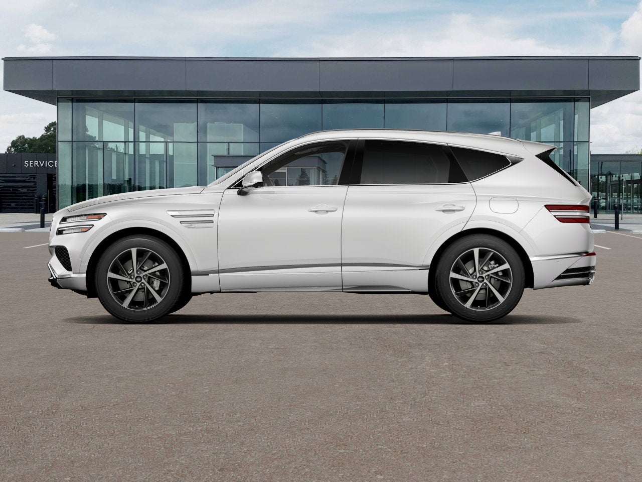 2026 Genesis GV80 — rear three-quarter view